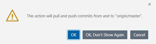 push changes and commit
