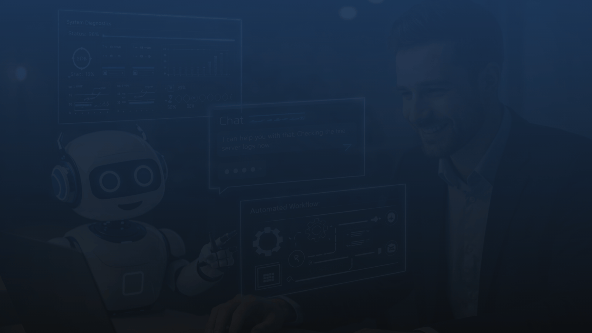 AI agent providing IT service support_banner