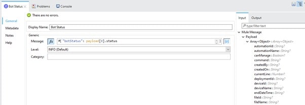 Mule logger monitor bot activity