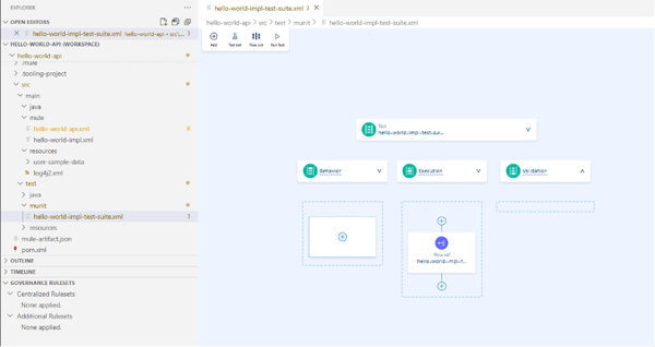 Dashboard showing the reference to our flow