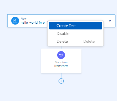 Example showing how to create a test