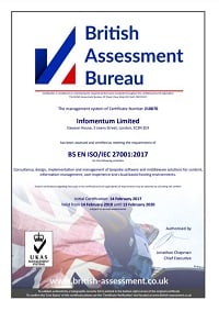 ISO certificate 2018
