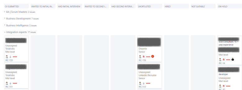 Recruitment-Candidates-Agile-Board