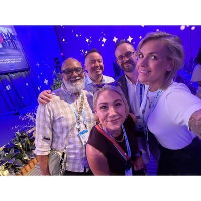 Some of the TVP, Salesforce & Infomentum team members taking a selfie!