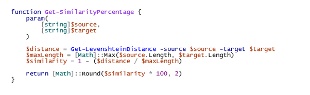 Calculations showing how to convert to a percentage