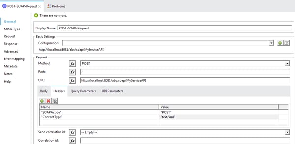 Mule - HTTP Request (headers)