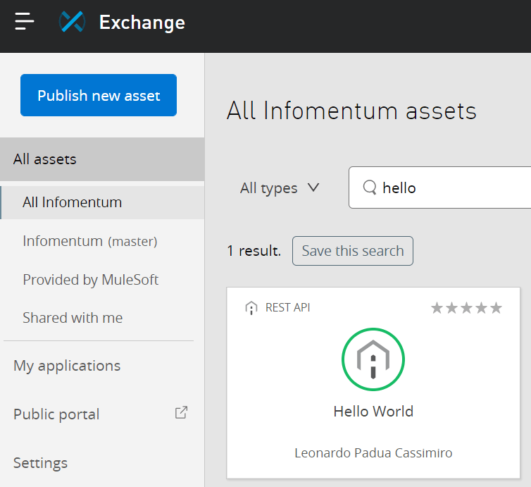Publish MuleSoft RPA into Exchange and invoke it from a Mule API