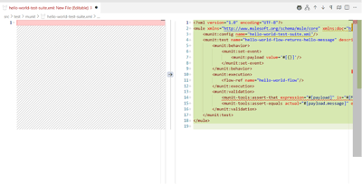 Example of Dev Agent adding it on the right hand side