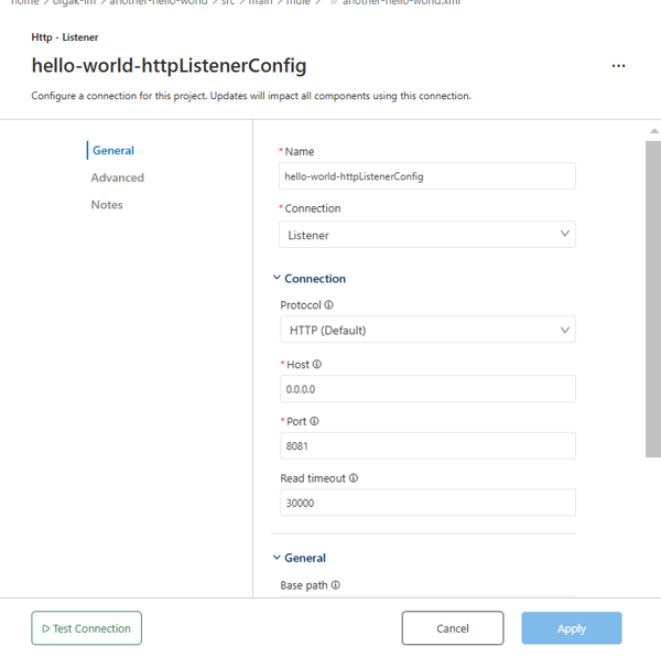 Dashboard showing how to create and edit configurations.