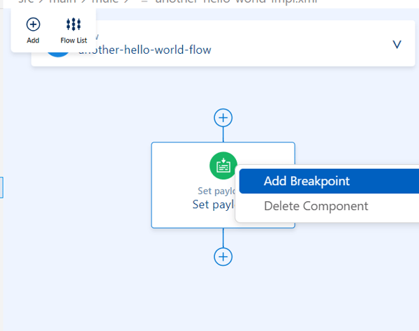 Example of how to add a breakpoint.