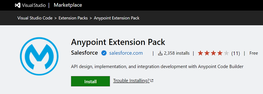 Anypoint Extension Pack