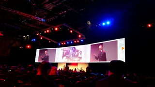 Prof Venganti speaking at Oracle Modern Business Experience