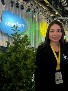 Rebeca Reza at the Salesforce event 