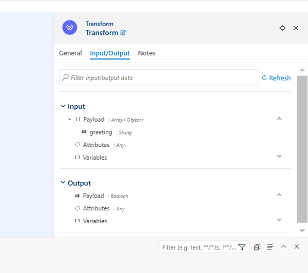Example of the Set Payload Component.