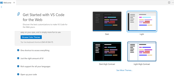 get started with VC code