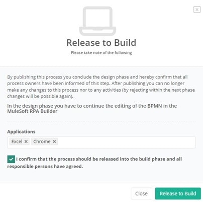 Release process to Build Phase