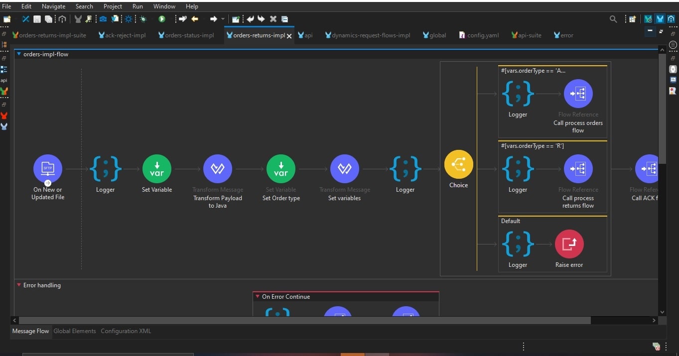 MuleSoft API flow blog